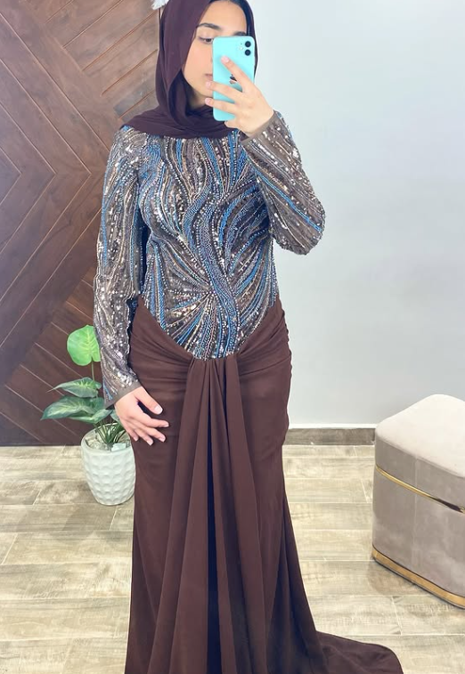 Brown Soiree Dress