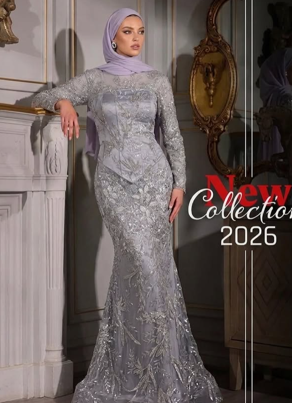 Grey 2 Looks Corset Handmade Dress