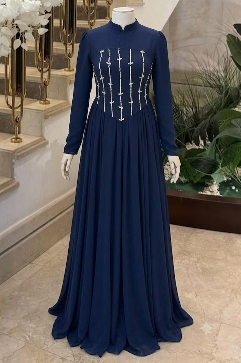Navy Handmade Corset